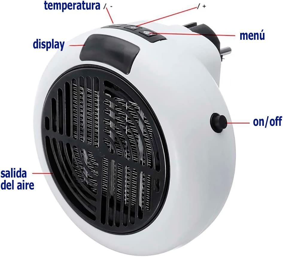 ECO - CALEFACTOR TERMOCERAMICO PORTATIL