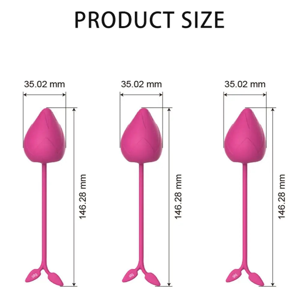 Sex Toys for Women Pussy Vagina Tighten Toy Vaginal Dumbbells Vibrating Eggs Soft Silicone Flower Bud Kegel Balls Adult Supplies