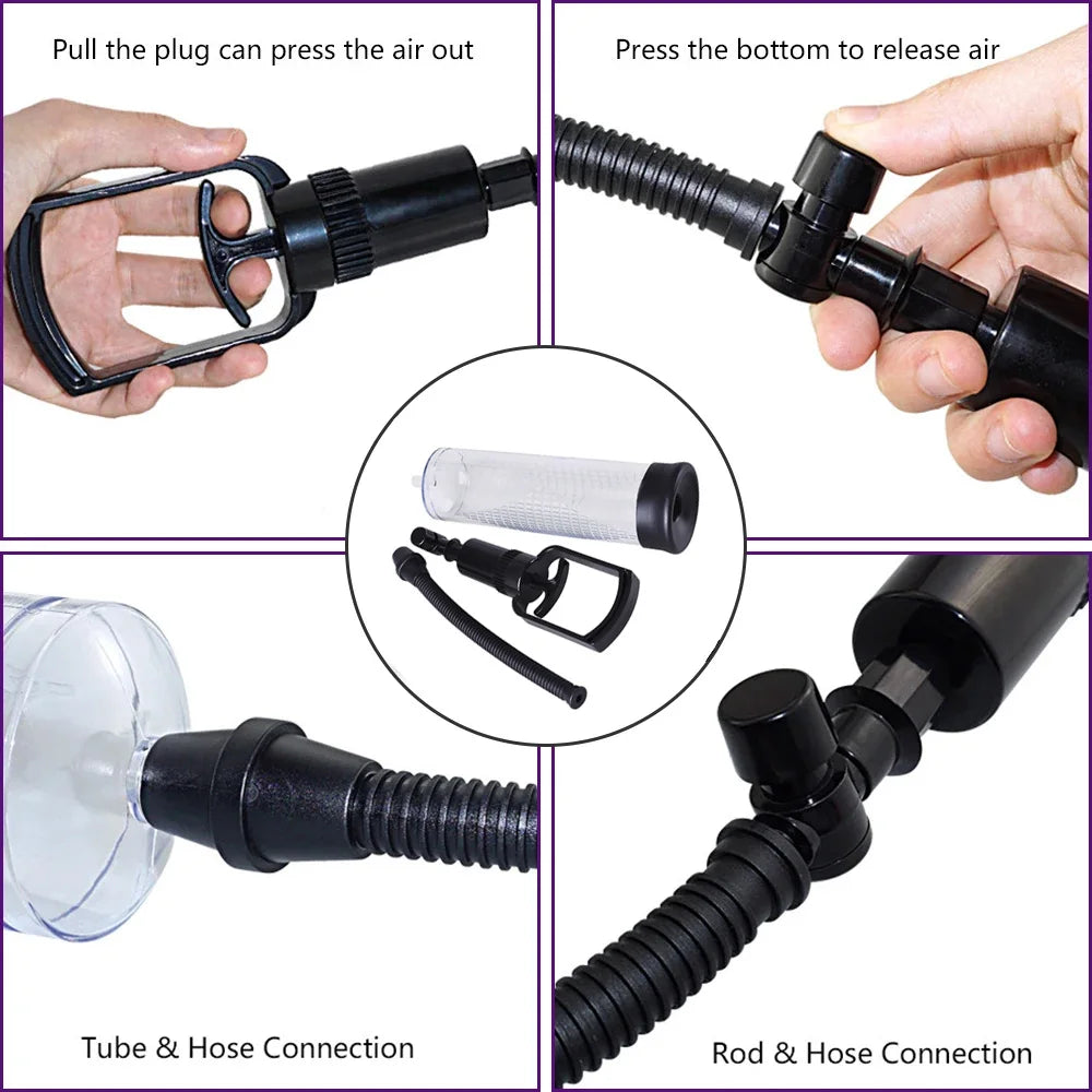Electric Penis Pump IPX7 Waterproof Adult Sex Toys Dick Enlarger for Men Erection Penis Enlargement Masturbator Sex Toys for Men
