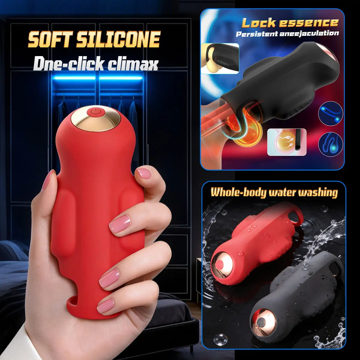Male Masturbator APP Control Vibrator Penis Delay Trainer Glans Massager Adult Sex Toys Men Stimulator Enhancement Products
