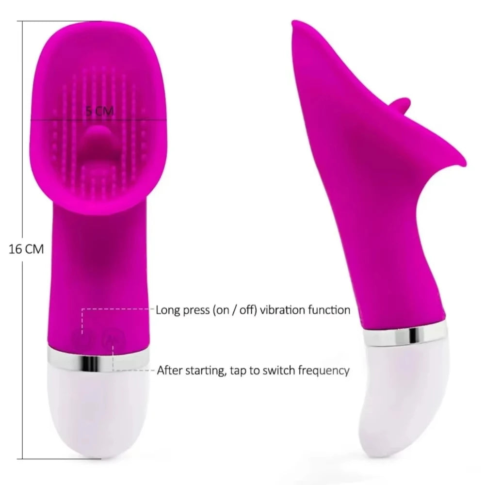 Sex Toys for Women Tongue Licking G Spot Vibrator Clit Sucker Stimulator AV Magic Wand Massager Female Masturbation Adult Goods