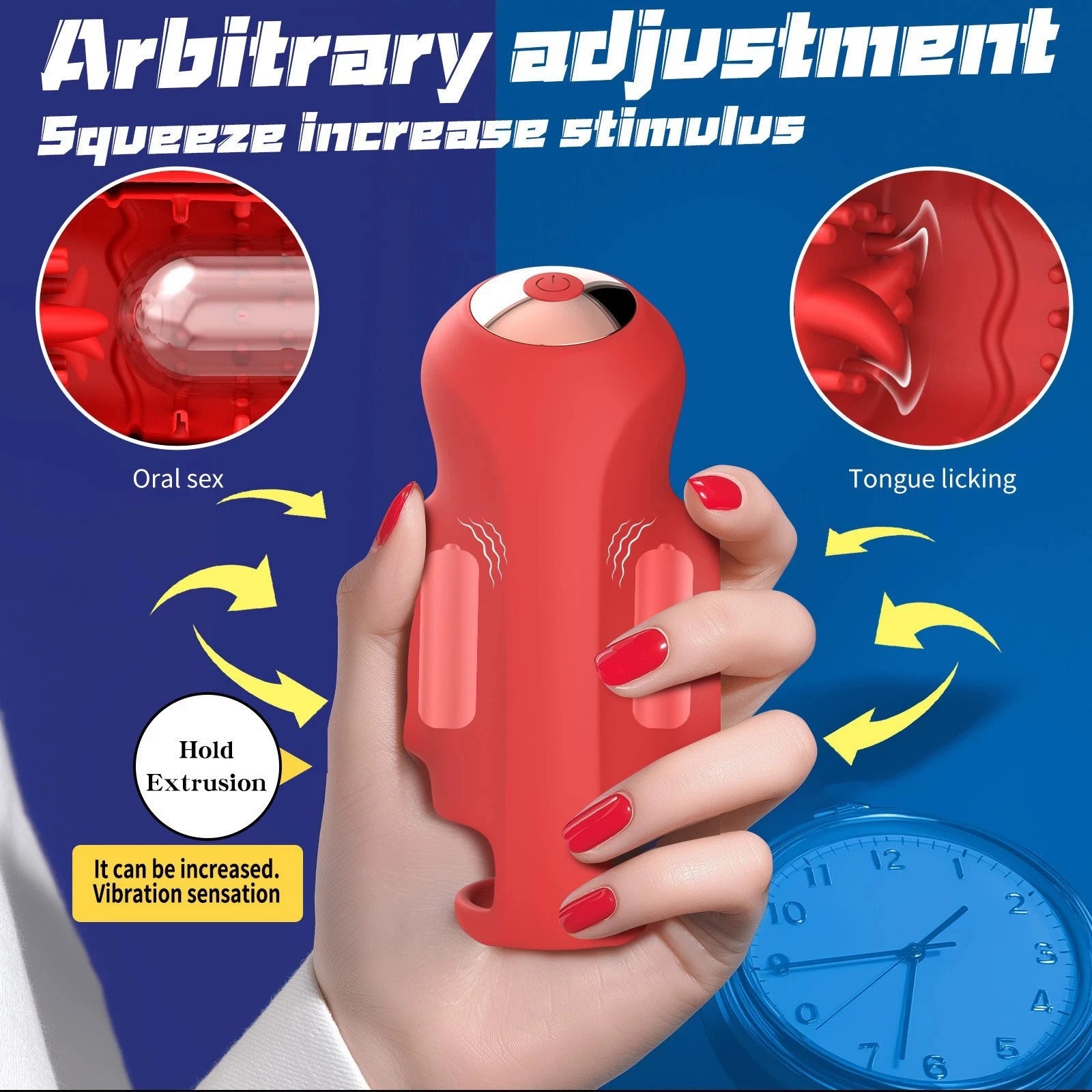 4IN1 Male Masturbator Penis Vibrator 10 Vibrating & 3 Motors Stroker with App Control 360° Wrapping Adult Sex Toy for Training