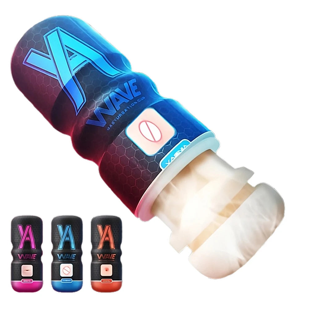 Powerful Sucking Masturbation Cup Realistic Anal Vagina Pocket Pussy Blowjob Massager Male Masturbator Sex Toys for Men 18+