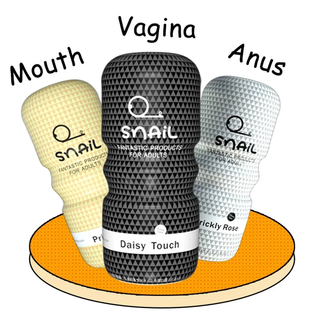 Male Masturbator Realistic Vagina Pussy Anus Anal Oral Masurbation Machine Snail Aircraft Cup Sex Toys for Men 18 Adult Supplies