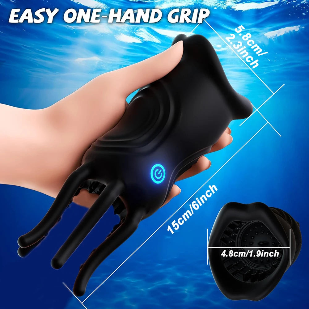Male Masturbator Sex Toys for Men– Penis Trainer Vibrator with 9 Vibrations,  APP Control 360° Full Blowjob Stroker Sex Machine