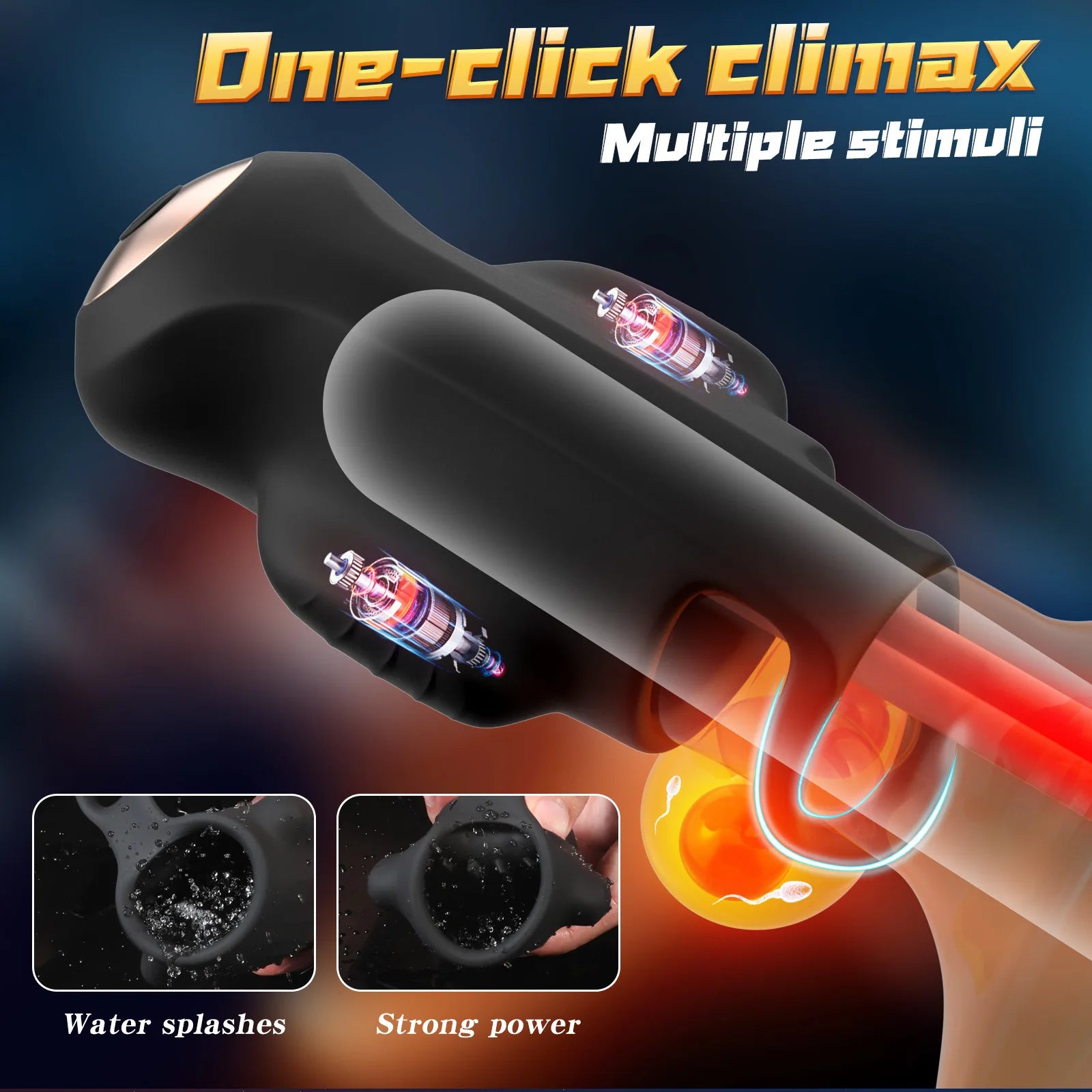 4IN1 Male Masturbator Penis Vibrator 10 Vibrating & 3 Motors Stroker with App Control 360° Wrapping Adult Sex Toy for Training