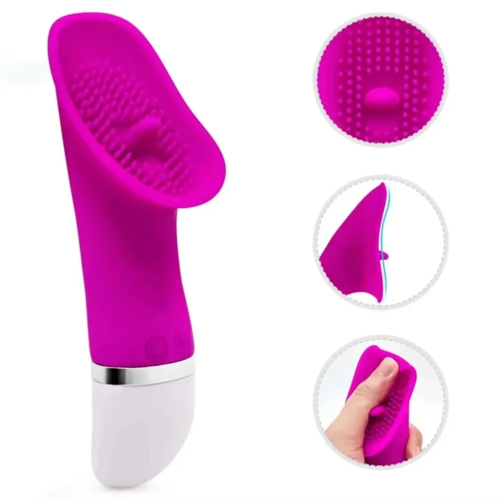 Sex Toys for Women Tongue Licking G Spot Vibrator Clit Sucker Stimulator AV Magic Wand Massager Female Masturbation Adult Goods
