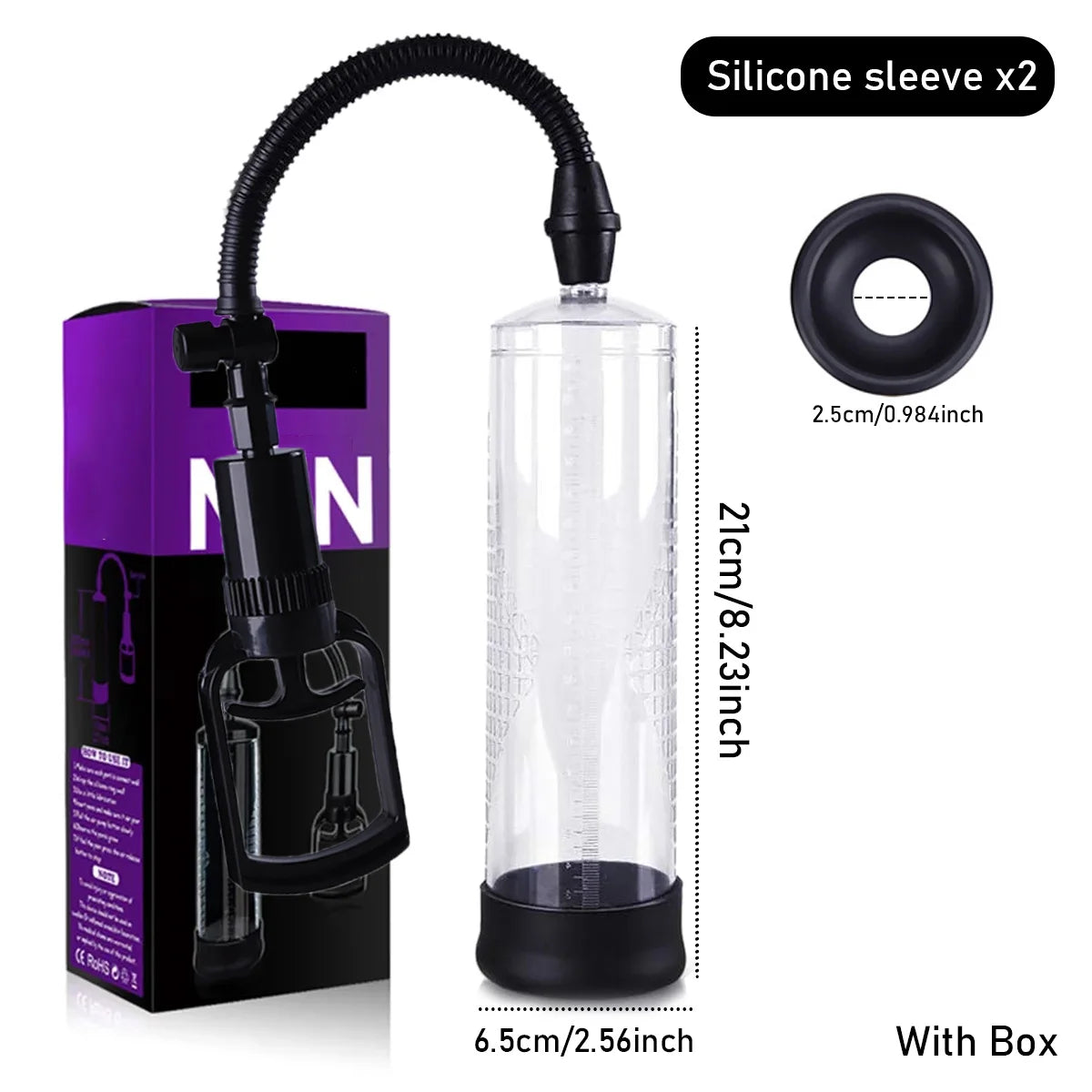 Electric Penis Pump IPX7 Waterproof Adult Sex Toys Dick Enlarger for Men Erection Penis Enlargement Masturbator Sex Toys for Men