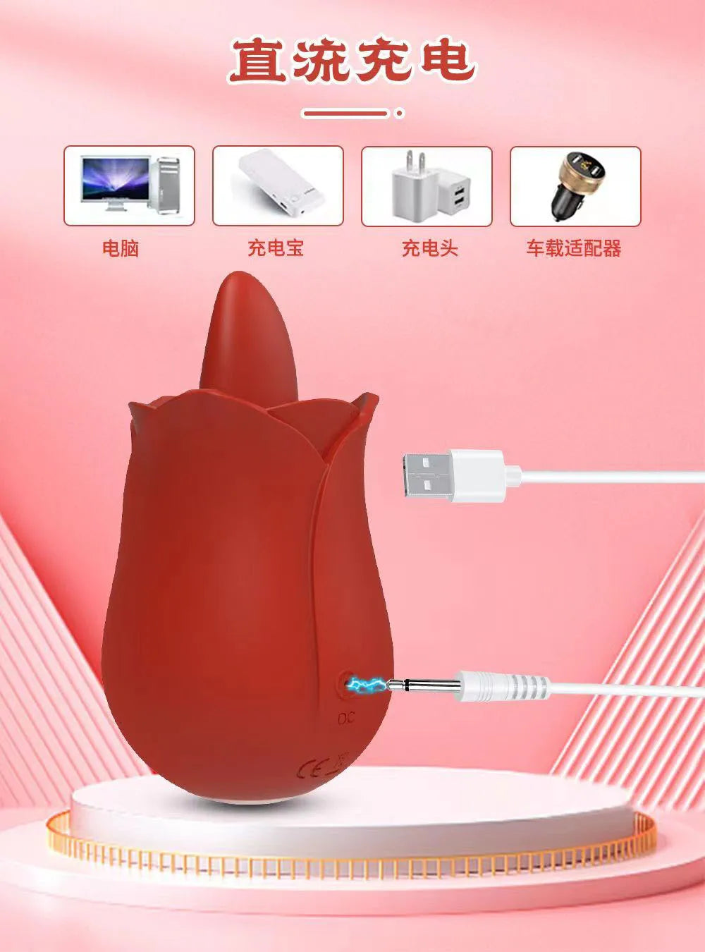 Sex Toys for Women Rose Tongue Licking Powerful Clitoris Stimulation Vagina Vibrator Adults 18 Products Female Masturbation Toy