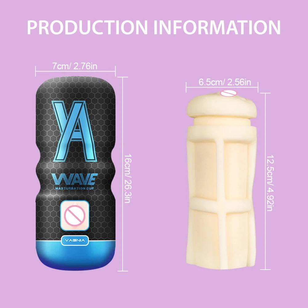 Powerful Sucking Masturbation Cup Realistic Anal Vagina Pocket Pussy Blowjob Massager Male Masturbator Sex Toys for Men 18+