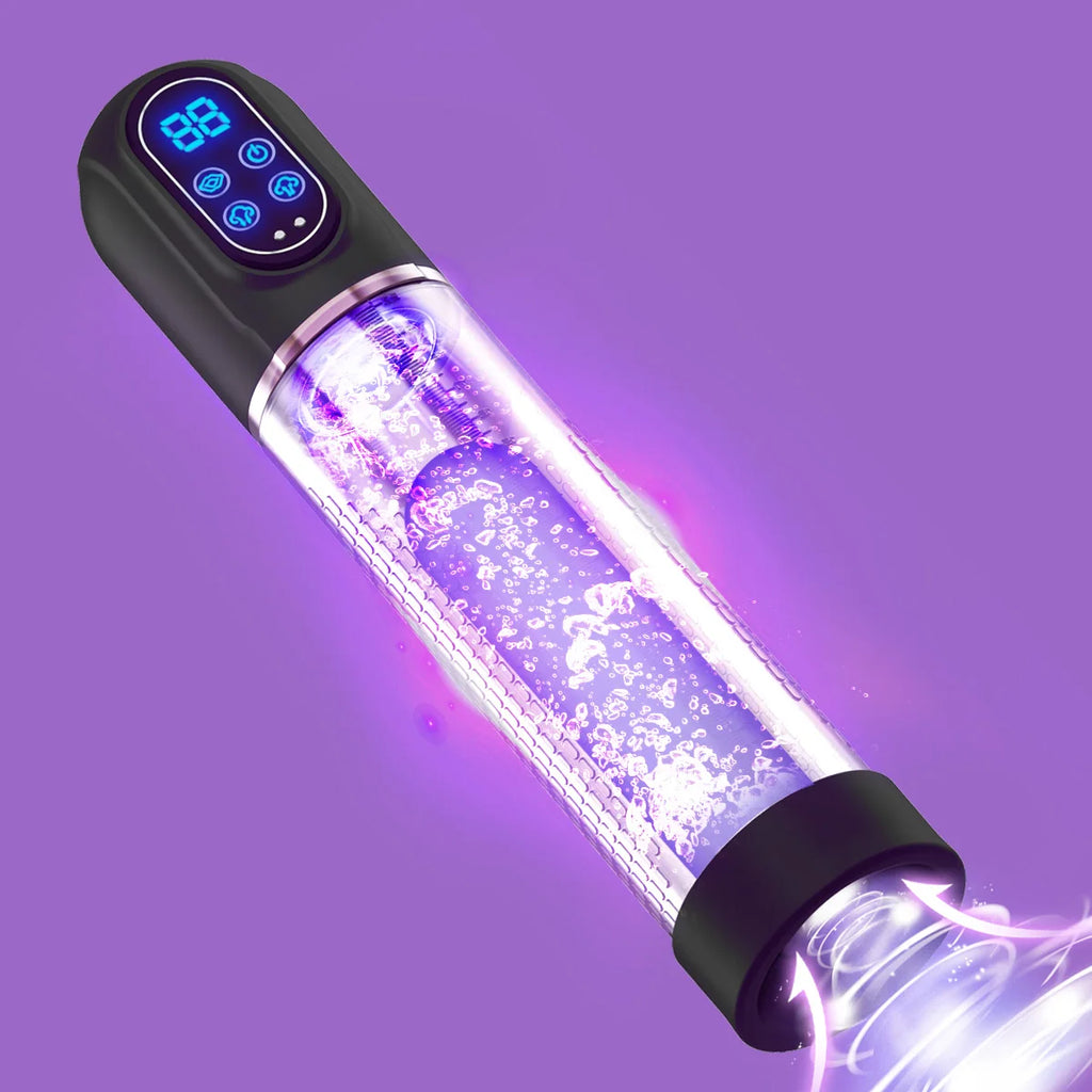 Electric Penis Pump IPX7 Waterproof Adult Sex Toys Dick Enlarger for Men Erection Penis Enlargement Masturbator Sex Toys for Men