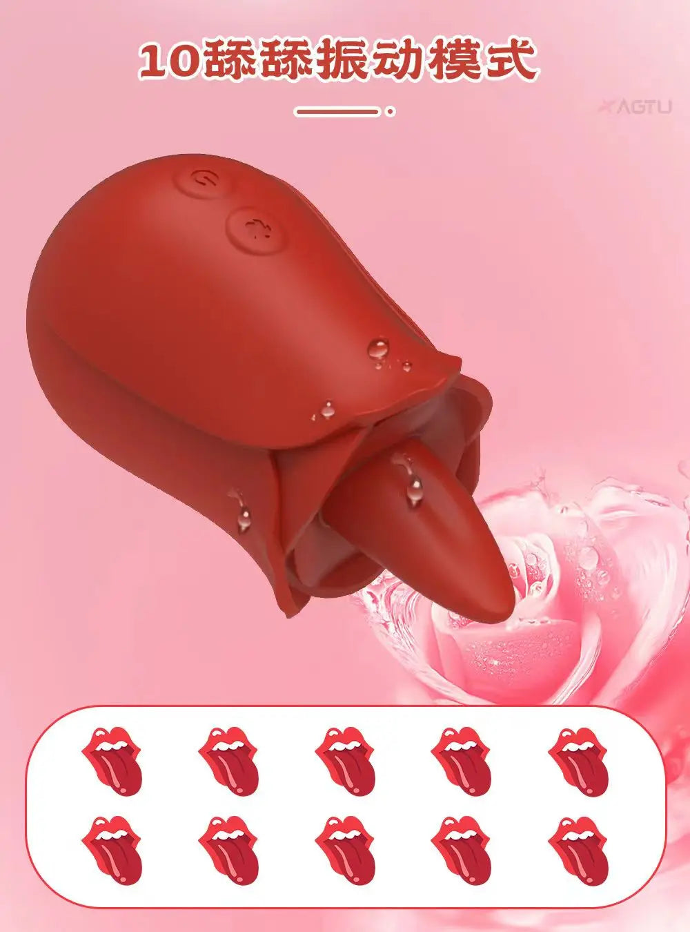 Sex Toys for Women Rose Tongue Licking Powerful Clitoris Stimulation Vagina Vibrator Adults 18 Products Female Masturbation Toy