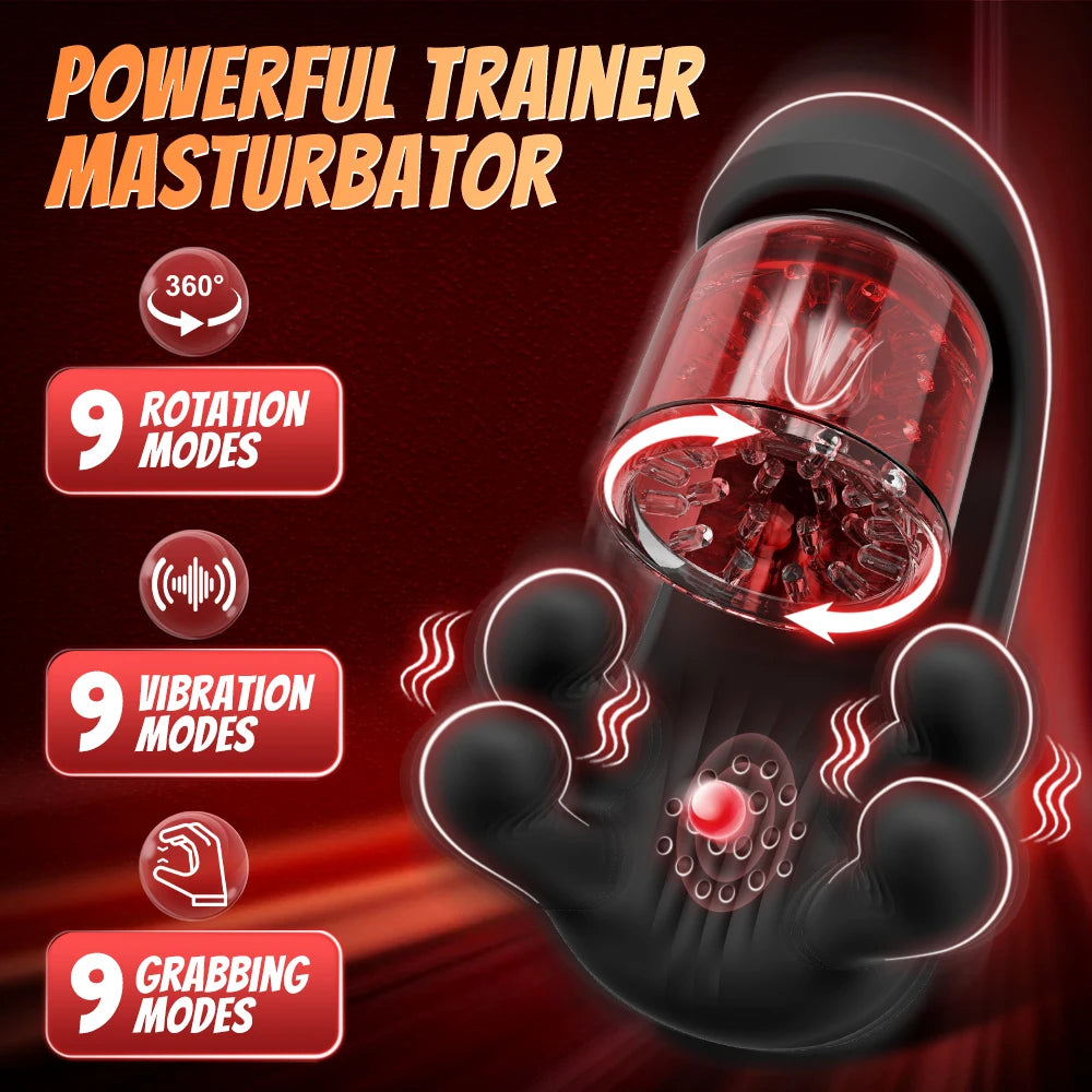 Sex Toys for Men Male Masturbator Sex Toy with 10 Thrusting Tongue Licking Modes Blowjob Sex Machine Stroker Penis Training 18+