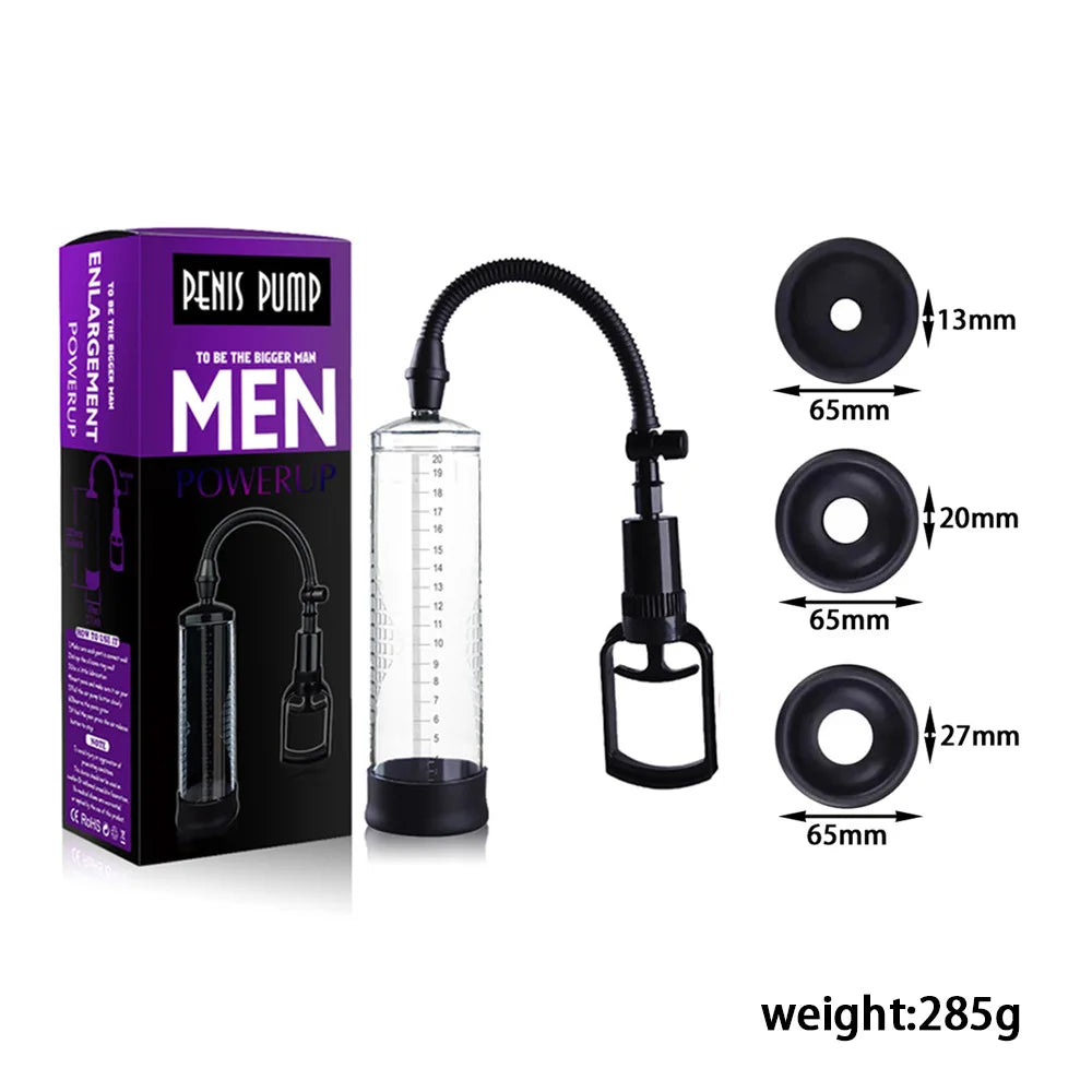 Effective Penis Pump Enlargement Vacuum Dick Extender Men Sex Toy Increase Length Enlarger Male Train Erotic Adult Sexy Product