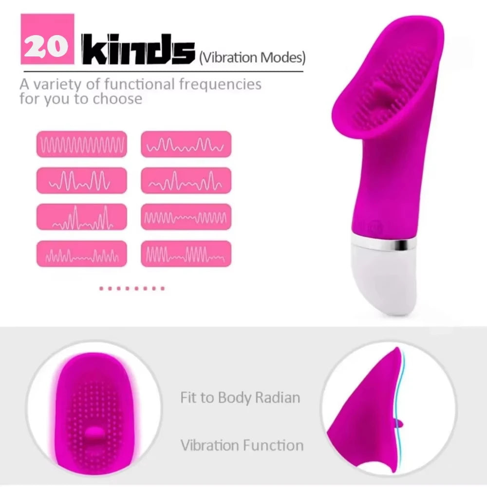 Sex Toys for Women Tongue Licking G Spot Vibrator Clit Sucker Stimulator AV Magic Wand Massager Female Masturbation Adult Goods