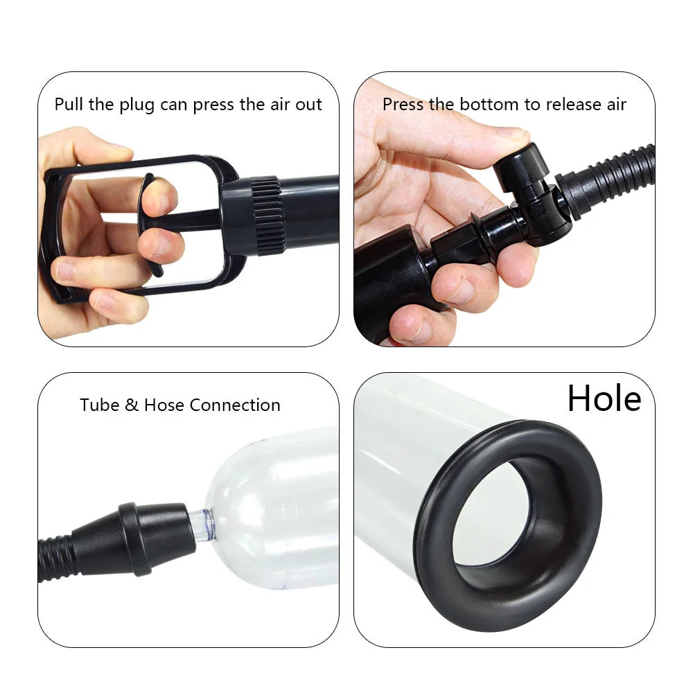 Effective Penis Pump Enlargement Vacuum Dick Extender Men Sex Toy Increase Length Enlarger Male Train Erotic Adult Sexy Product