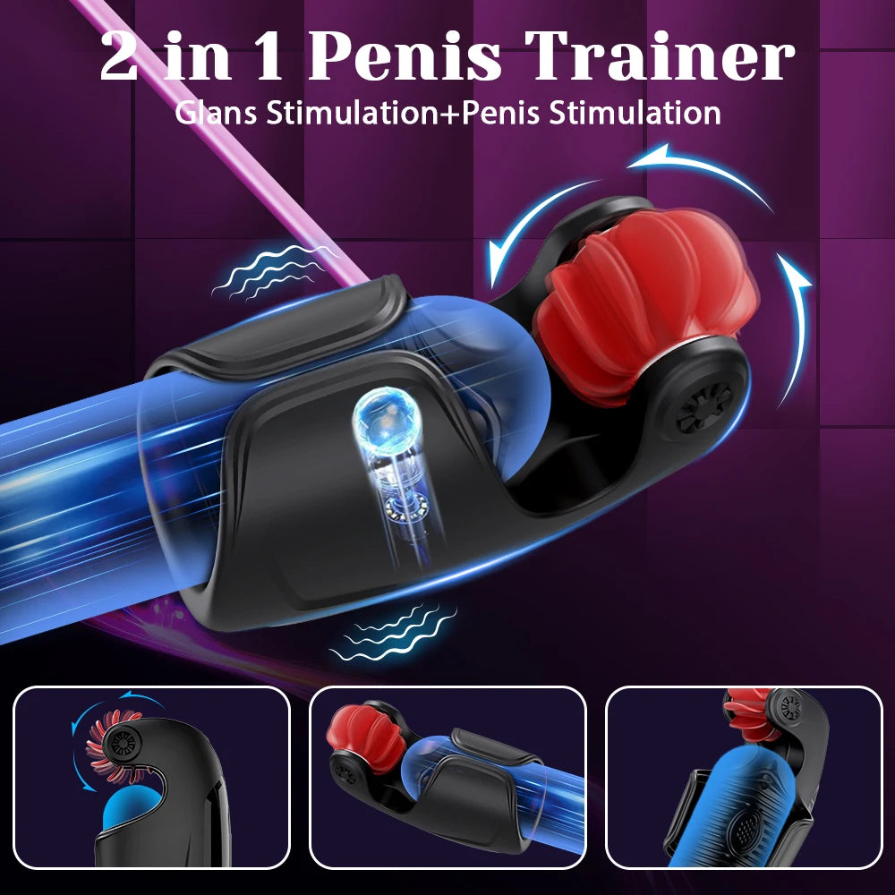 Sex Toys for Men Male Masturbator Sex Toy with 10 Thrusting Tongue Licking Modes Blowjob Sex Machine Stroker Penis Training 18+