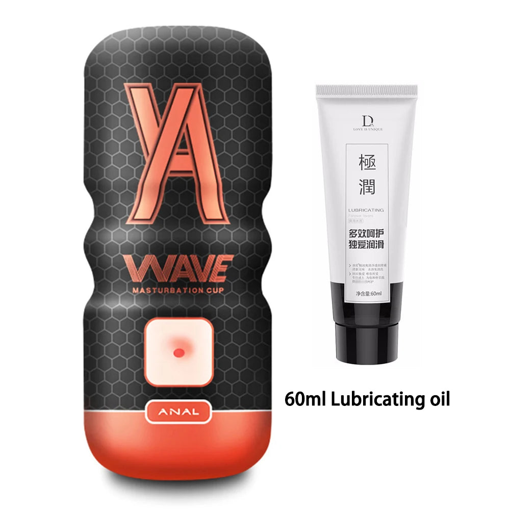 Powerful Sucking Masturbation Cup Realistic Anal Vagina Pocket Pussy Blowjob Massager Male Masturbator Sex Toys for Men 18+
