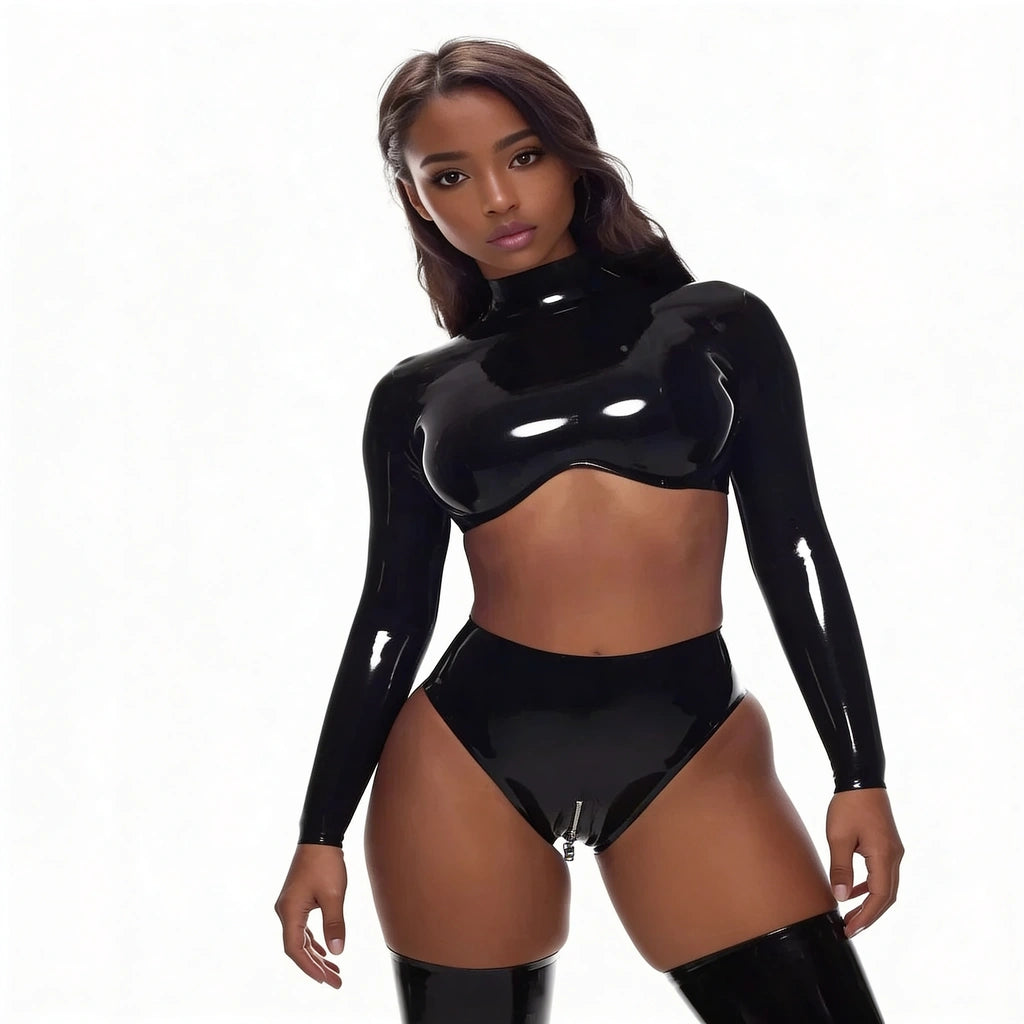 customized gloves latex fetish women smoky transparent Rubber handmade pants Socks Club Wear female Catsuit rubber